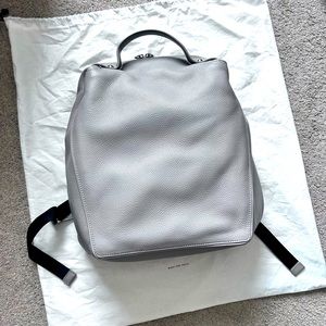 Sold out NEW ITALIC $195 Bartlett leather backpack in grey.